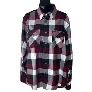Dixxon flannel company men’s medium southpaw plaid shirt GUC